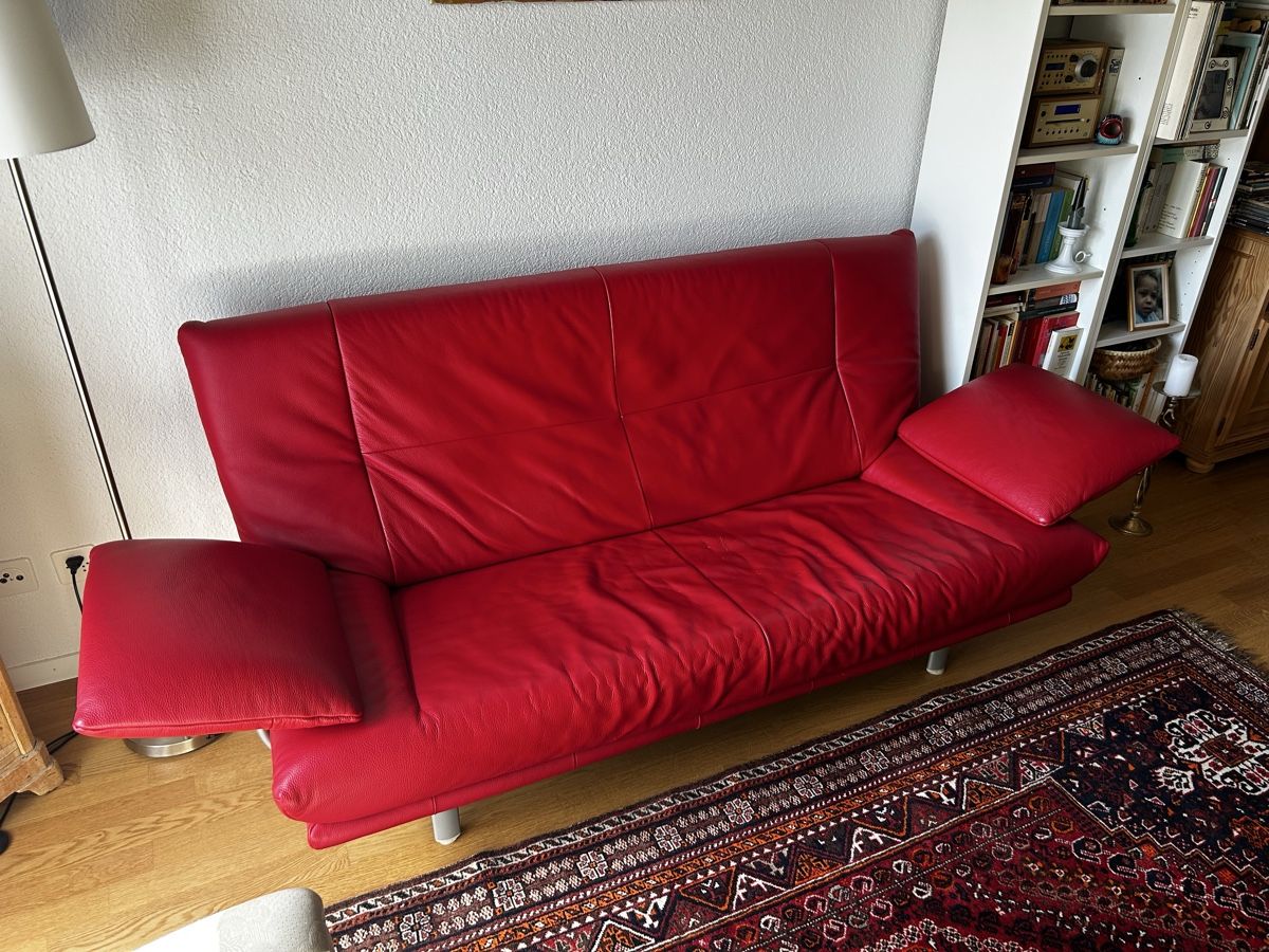 Divani: ROLF BENZ Sofa - Modell BMP 418 rot/red – Usato da Zollikofen venduto da LUKE_THRIFTS 1