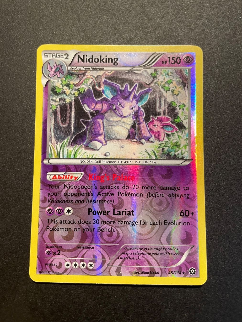 Pokémon Carte collezionabili: Nidoking Reverse Holo 45/114 Steam Siege – Usato da Zürich venduto da pokemon_cards