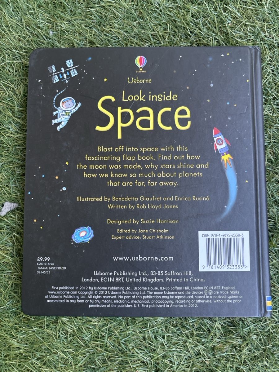 Libri: Kinderbuch Look inside Space Usborne gebrauchter Zustand – Usato da Basel venduto da sid160 2
