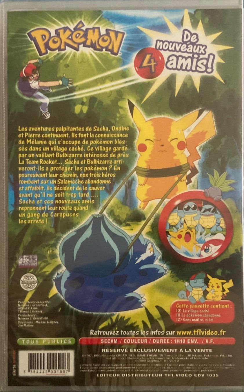 Tutti i VHS: POKÉMON (L'ÉQUIPE S'AGRANDIT!) – Nuovo e nell'imballaggio originale da Poliez-Pittet venduto da Newtown-Records 1