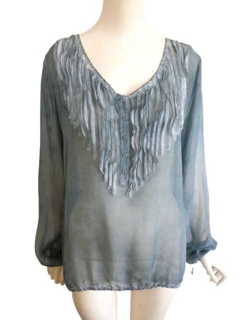 NILE Seiden Bluse Top Zustand, Gr. 36/38