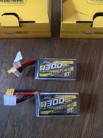 2x unbenutzte Tattu R-Line 1300mAh 6S 120C