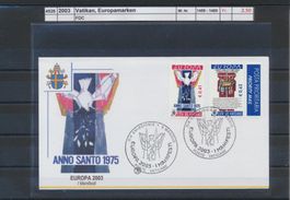2003 Vatikan, "Europamarken", FDC