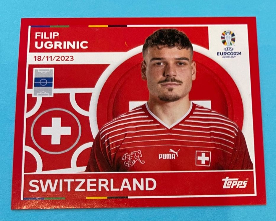 Topps Euro 2024 Sticker SUI 16 FILIP UGRINIC SCHWEIZ Kaufen auf Ricardo