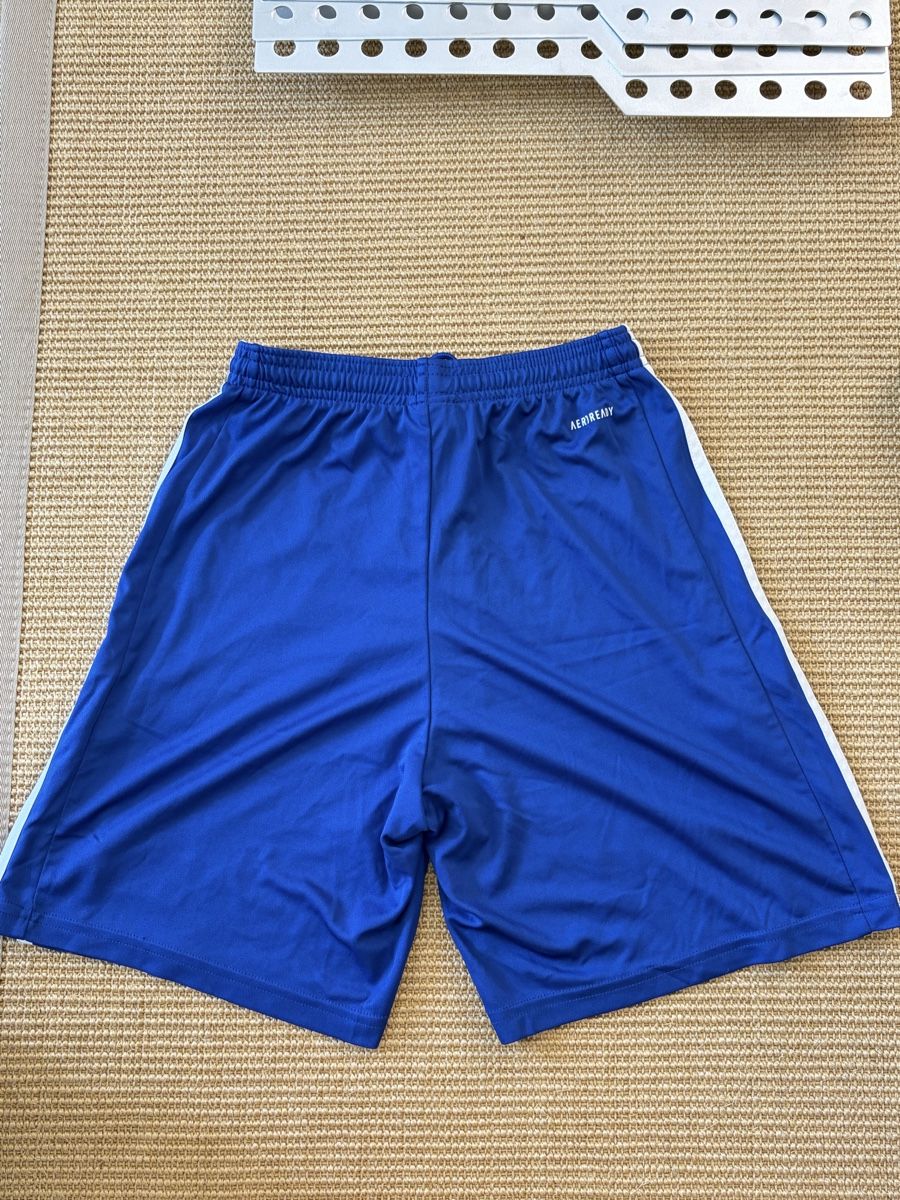 Adidas Pantaloni: Blue Adidas Shorts – Usato da Zürich venduto da fischersfritzli 1