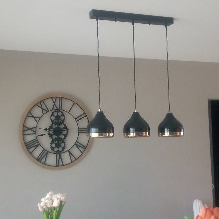 Lampade: Lampe suspension tendance noir et rosé – Usato da Colombier NE venduto da Ladym3 1