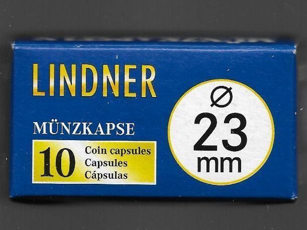 Zubehör: Lindner 10er Pack Münzkapseln 23 mm – Neu und originalverpackt aus Lichtensteig von Mac_creative