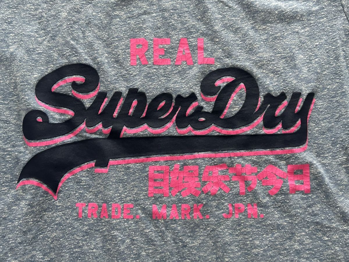 Superdry T-shirt: Superdry T-Shirt Grösse L Grau  – Usato da Wolhusen venduto da eve_m6cg 1