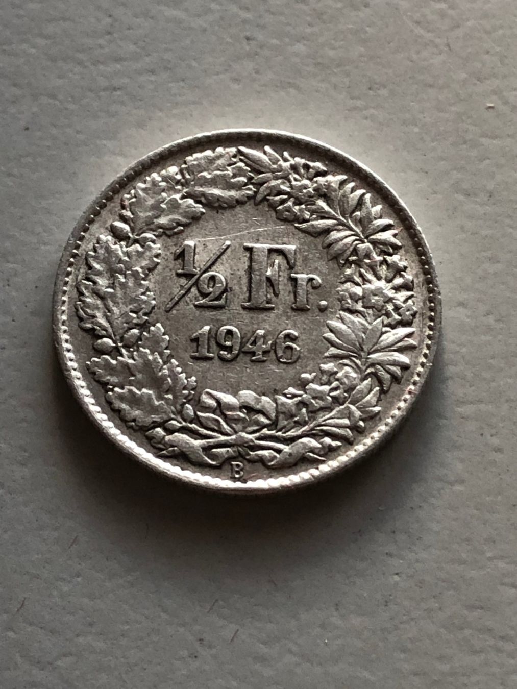 Alle Münzen: 50 Rp. 1946 – Gebraucht aus Schötz von Odpa