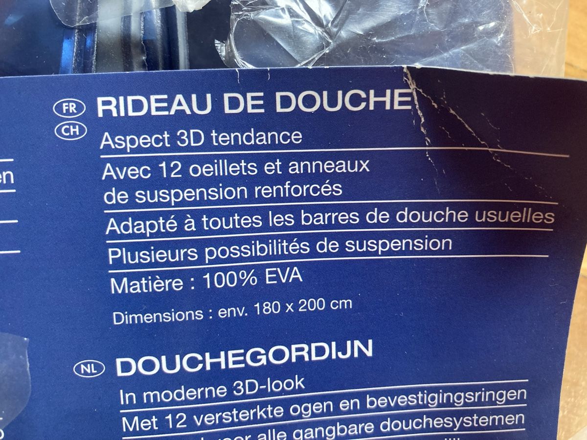 Tende: Rideau de douche, bleu profond – Nuovo e nell'imballaggio originale da Ardon venduto da hel_2sxp 2