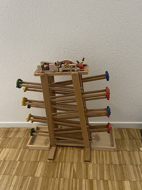 Spielzeuge: XL Doppel Kugelbahn aus Holz – Gebraucht aus Wil SG von bea_zl8t