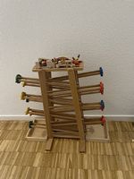 XL Doppel Kugelbahn aus Holz