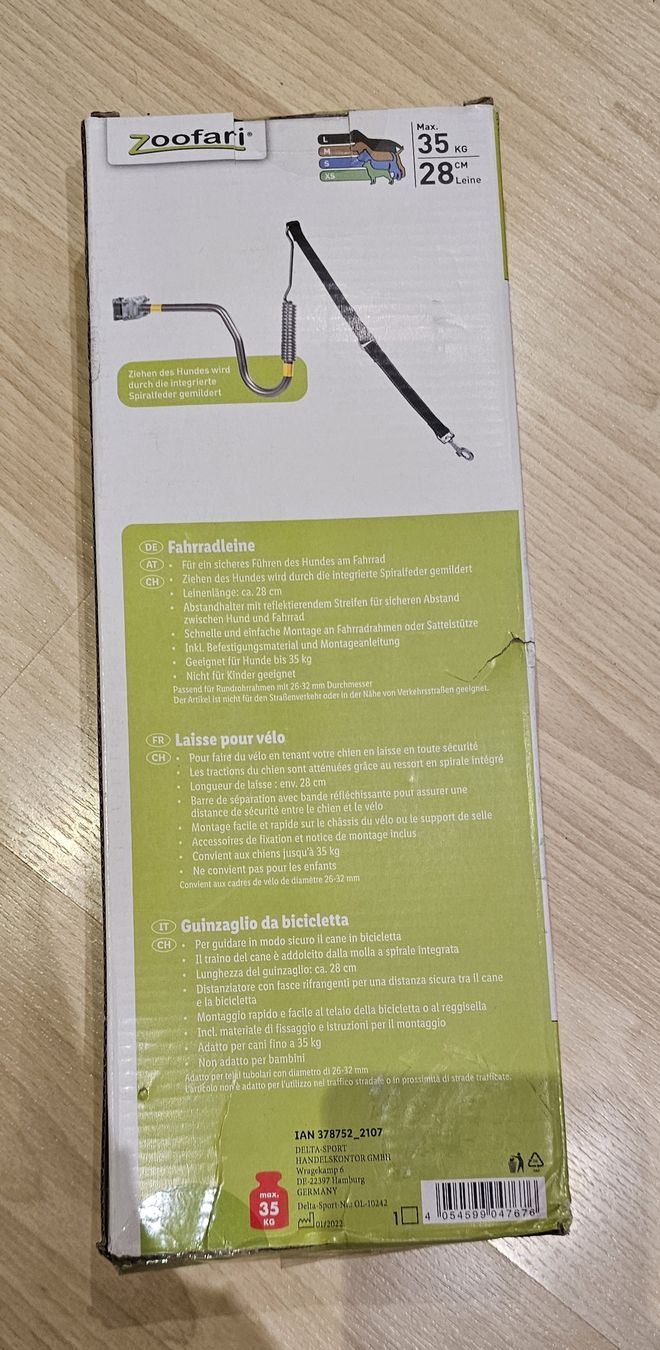 Leine & Halsband: Hunde- Fahrradleine – Neu und originalverpackt aus Fehraltorf von Sumin 3