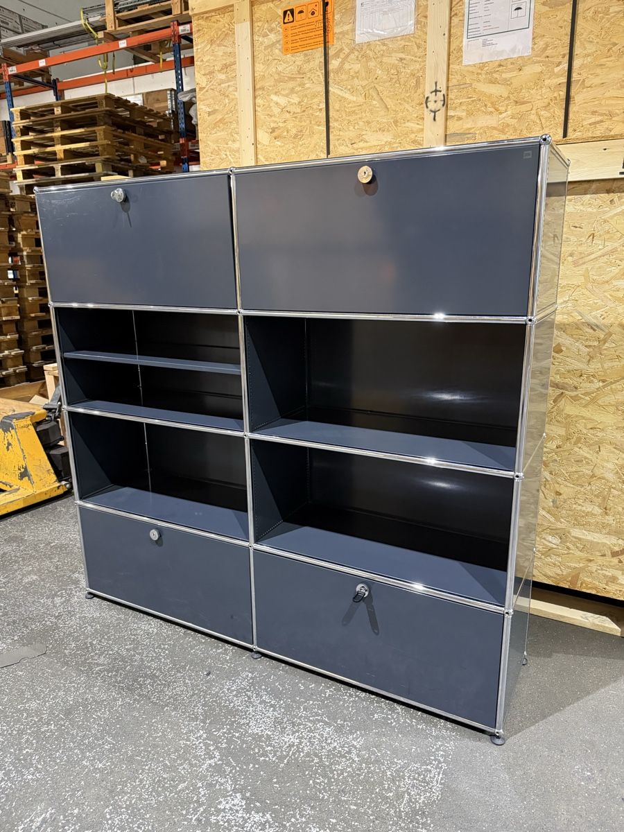 USM Scaffali: USM Haller Sideboard 2x4 Anthrazit Grau Q2 – Usato da Balsthal venduto da Designhaus.Schmitt 2