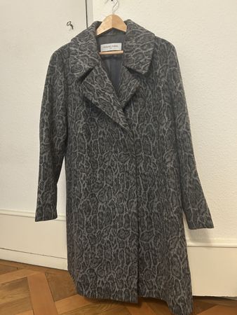 Gérard Darel manteau gris léopard laine