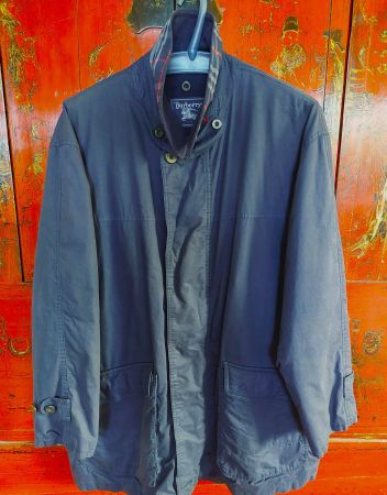 BURBERRY HERREN ÜBERGANGS-JACKE GR XXL DKL BLAU TOP ZUSTAND!