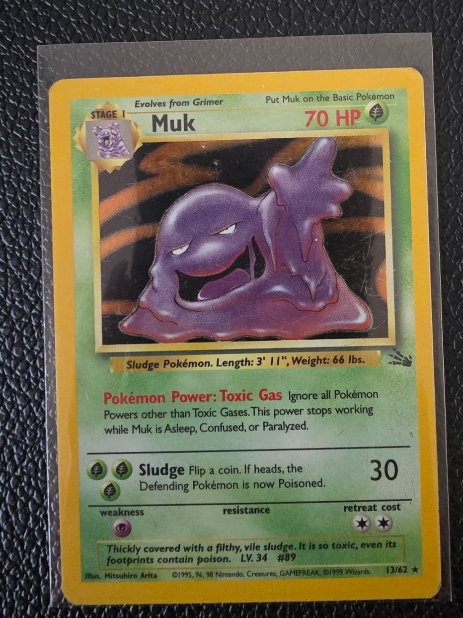 Pokémon Carte collezionabili: Muk holo Fossil Pokémon – Usato da Lachen SZ venduto da Pingu25