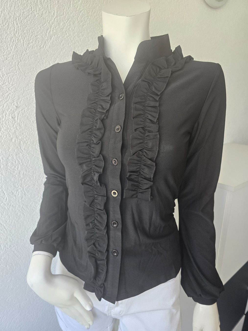 Camicette: Blouse Black T-S neuve – Nuovo e nell'imballaggio originale da Les Verrières venduto da kitel79