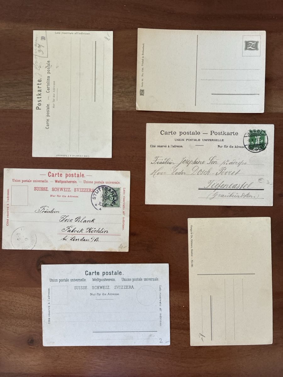 Cartes postales: 6 Ansichtskarten Schweiz von Alpen Häuser – D'occasion à Oftringen par Cla.vD.74 1