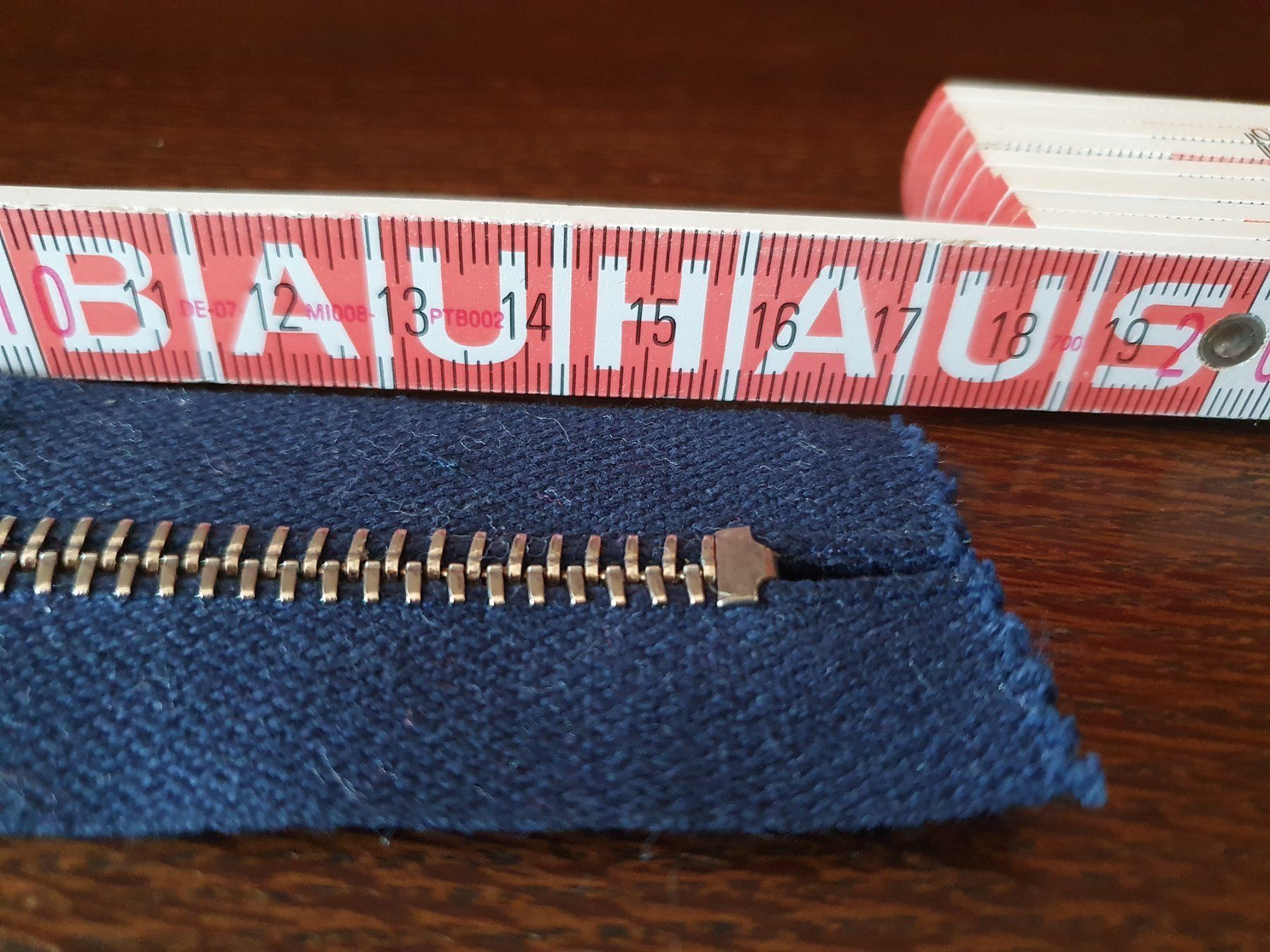 Tessuti: Reißverschluss Metal 2-Set: 2x 18 cm dunkelblau – Nuovo (secondo la descrizione) da Thun venduto da Zuzi84 4