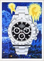 Death NYC Ltd Pop Art Druck " Van Gogh Night Rolex Daytona