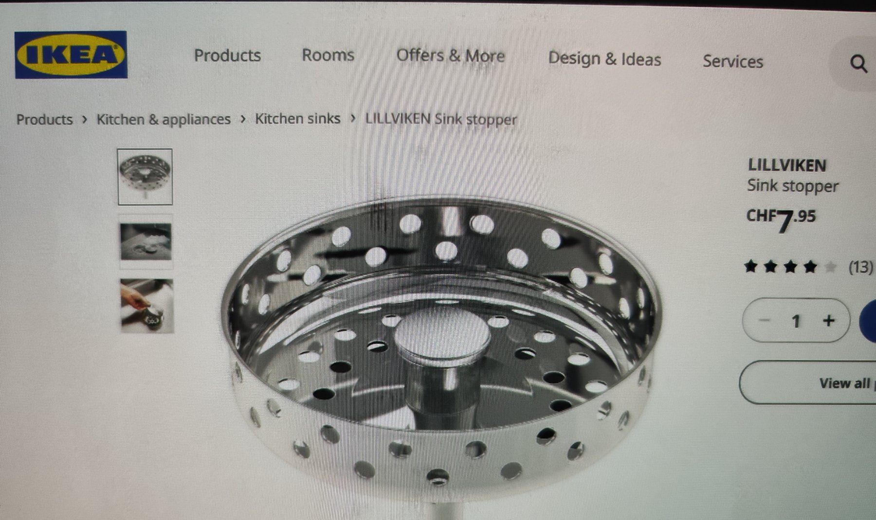 Komplettküchen: LILLVIKEN Sink stopper "" NEU "" – Neu und originalverpackt aus Fislisbach von Hast1976 4