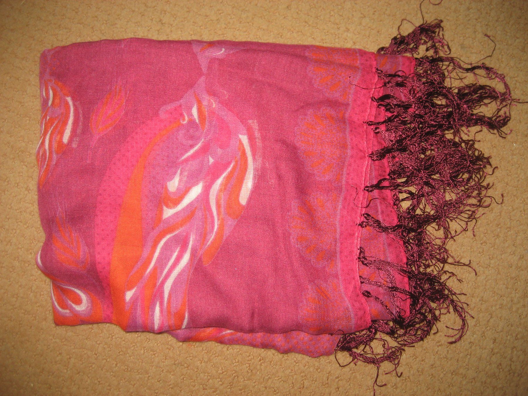 Foulard & Sciarpe: 6-er Set leichte Sommer Schals mit Blumenmuster, Top! – Usato da Wettswil venduto da paradores 4