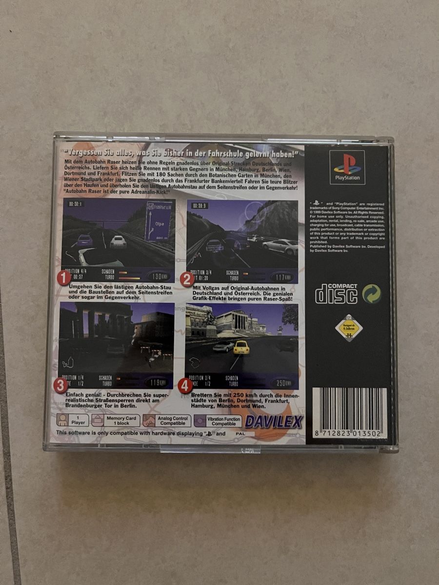 Giochi: Autobahn Raser 2 PS1 – Usato da Suhr venduto da SchnapperCH 1