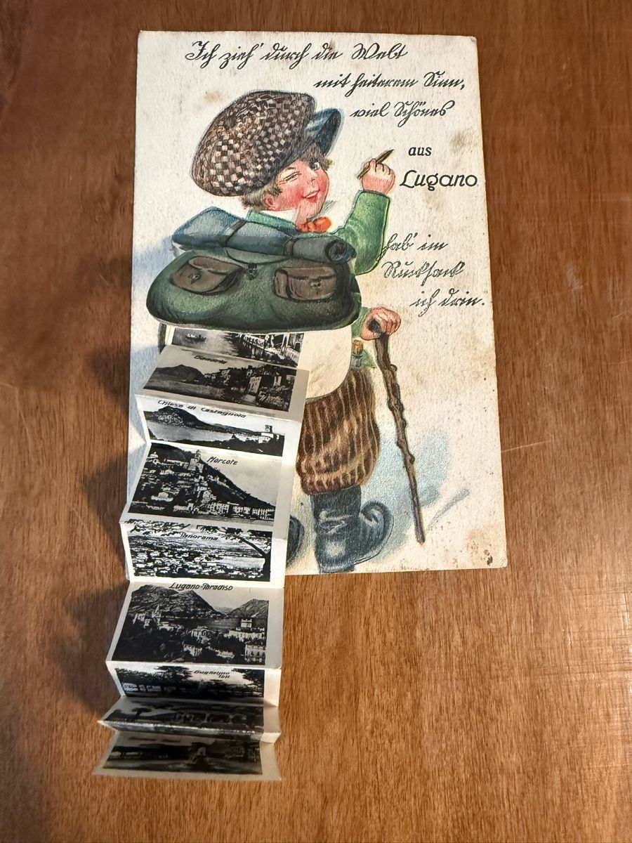 Cartoline postali: Lugano TI leporello – Usato da Biasca venduto da Blenio71 2