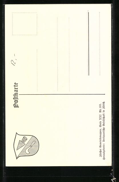 Cartoline postali: Künstler-AK Dachsen, Wappen – Usato da Berlin venduto da bartko-reher 1