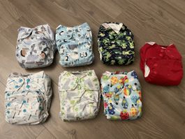 Lot de 7 couches lavables Blueberry