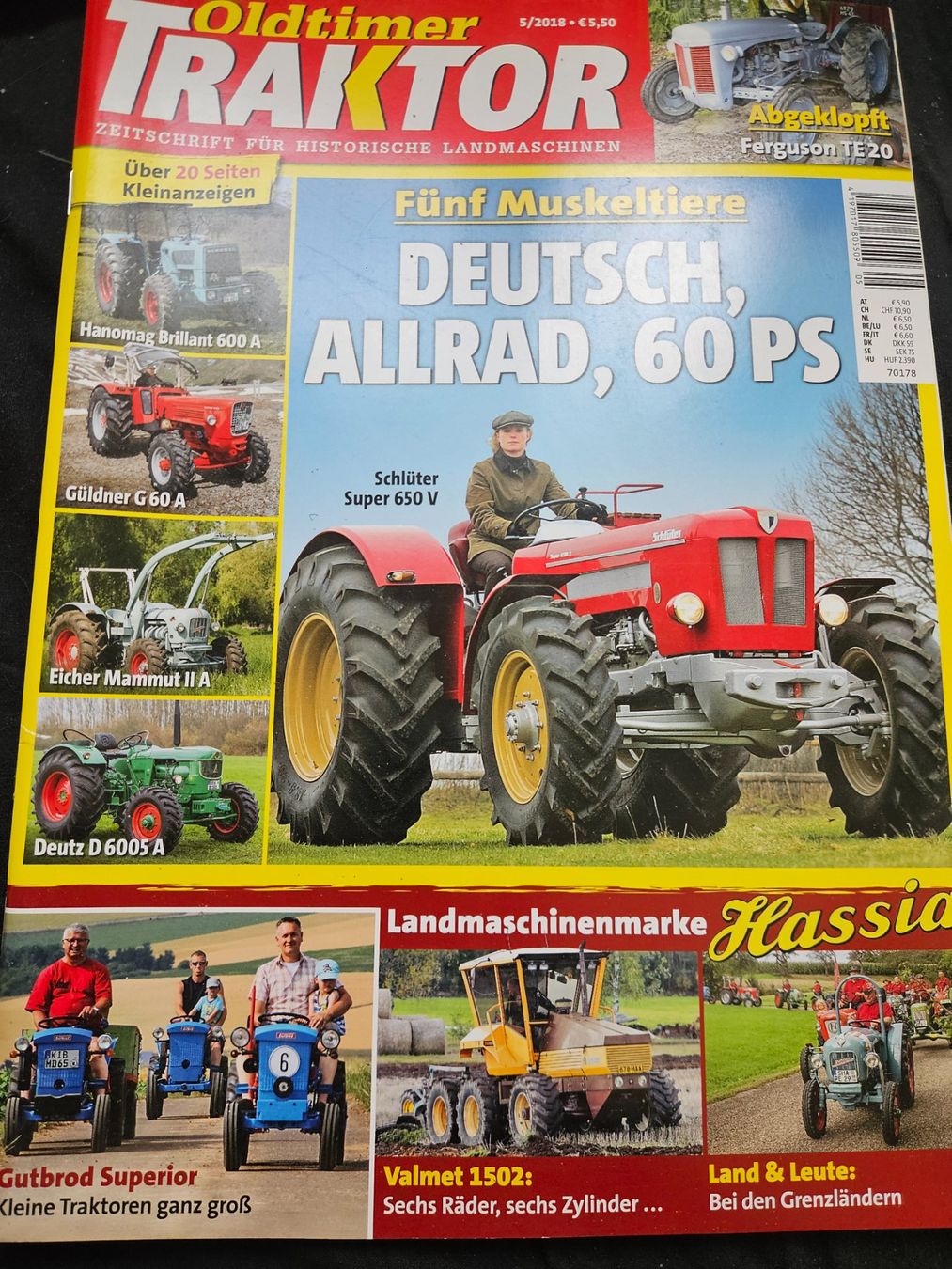 Hanomag Trattori: Oldtimer Traktor /18  Eicher Valmet Deutz Güldner Gutbrod xx – Usato da Flawil venduto da sr1_f6st