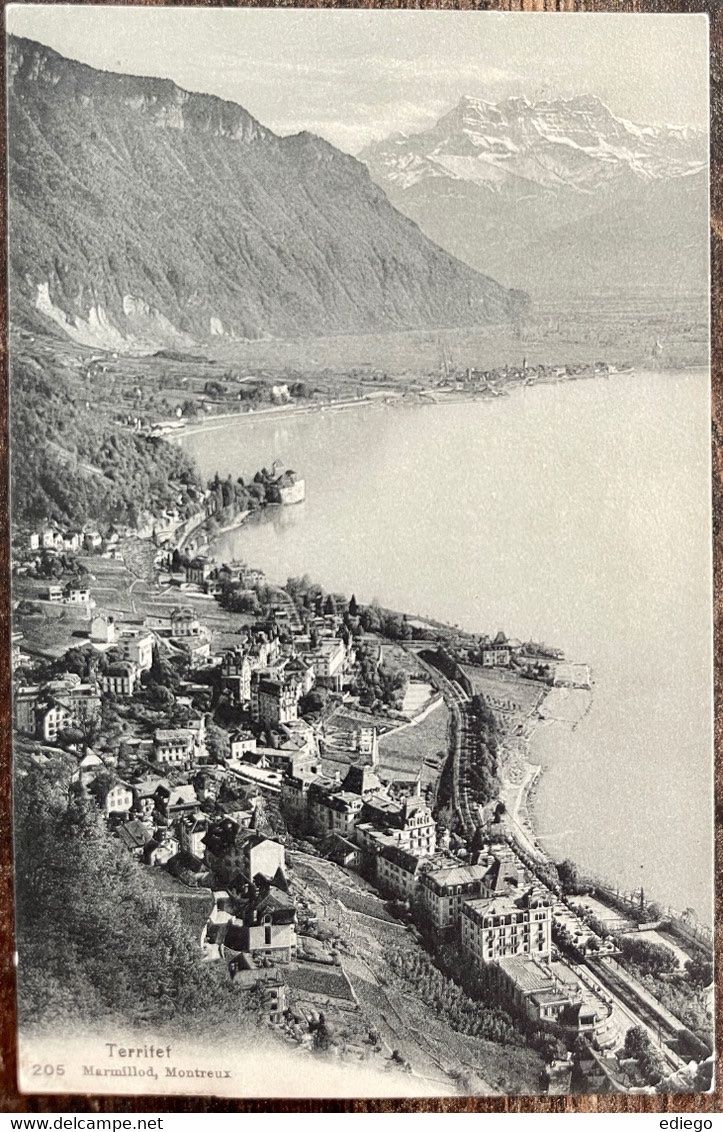 Ansichtskarten: TERRITET - BELLE VUE GENERALE 1903 – Gebraucht aus Lutry von Ediego
