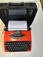 Schreibmaschine Brother Deluxe 220 rot mit Koffer