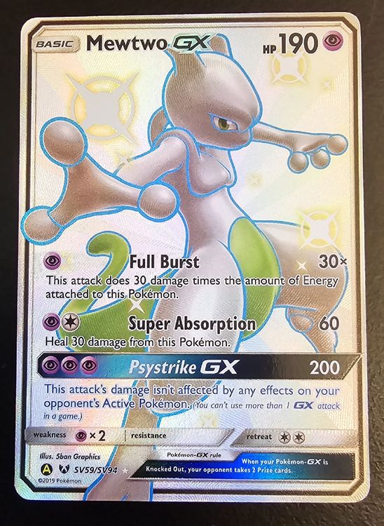 Mewtwo GX Full Art Ultra Rare - 159/181 SL5 ENG (Neu (gemäss ...