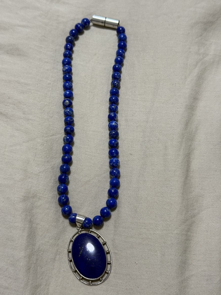 Catenine: Lapislazuli Kette mit Anhänger  – Usato da Oberhof venduto da RealStone 2