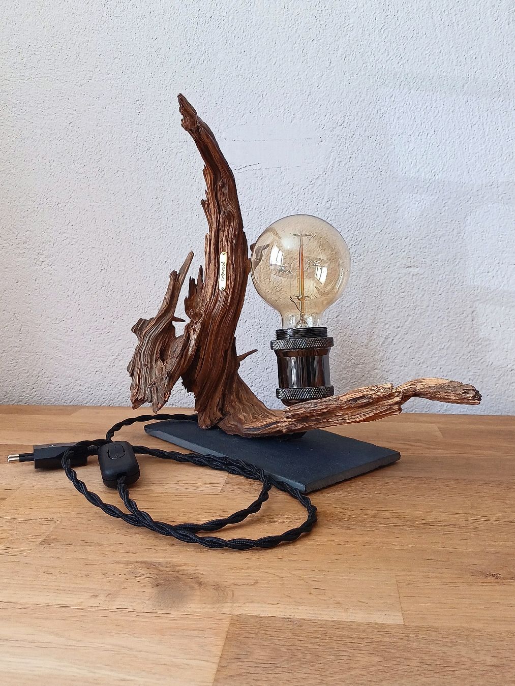 Lampade: Wurzelholzlampe eiche Lampe Dekolampe – Nuovo e nell'imballaggio originale da Domat-ems venduto da Gr8wood 6