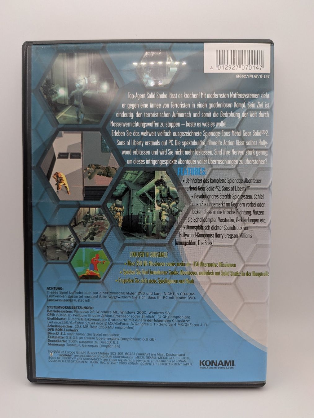 Giochi: Metal Gear Solid 2 Substance PC - Top Zustand! – Usato da Liebefeld venduto da Loopinfility 1