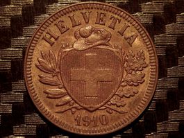 1910 - 2 cts. 0.50 Mio.!!! 2.53gr!!!