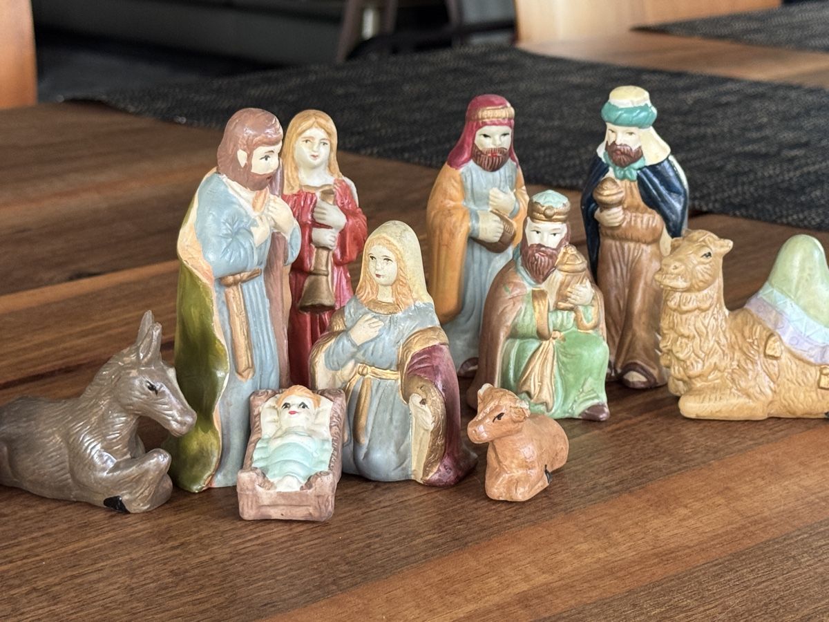 Statuette: Krippenfiguren aus Ton – Usato da Baar venduto da Freethy 2