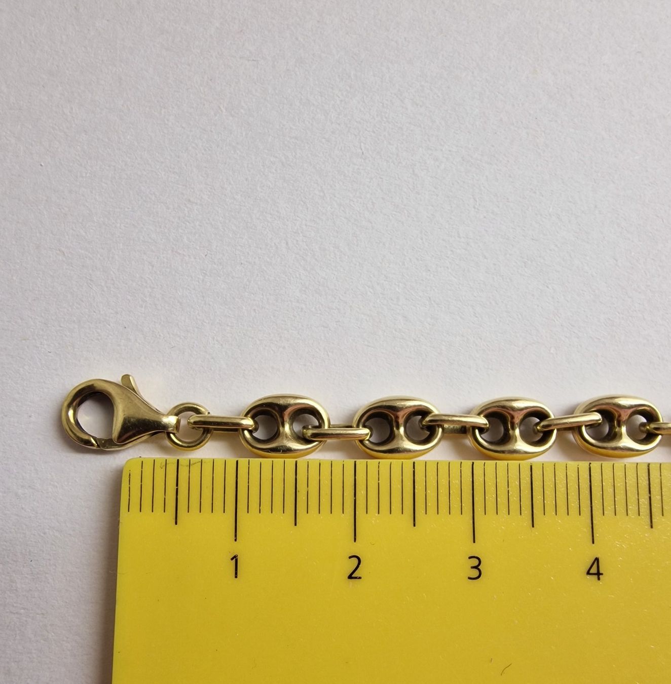Catenine: Massive Goldarmkette, Bohnen, Schiffsanker 750/18 Karat – Usato da Baar venduto da romesds88 3