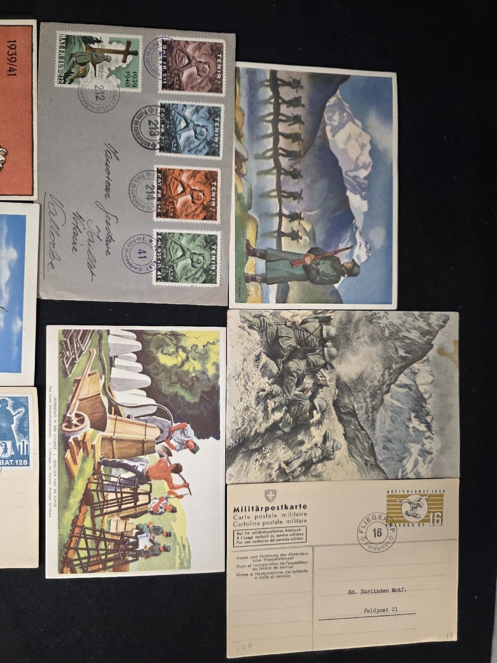 Alle Briefmarken: Militär Briefmarken , WK II, Schweizer Armee, Briefe – Gebraucht aus Wolfertswil von Antiko 1