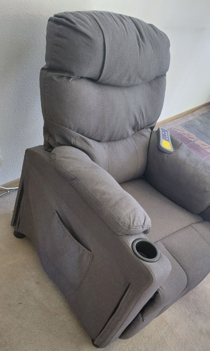 Sessel: Massage-Relaxsessel, Stoff, grau – Gebraucht aus Rorschach von jal_v72g 2