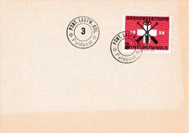 Soldatenmarken Nr. 29/1 Ont Lastw. Kol.3 avec oblitération