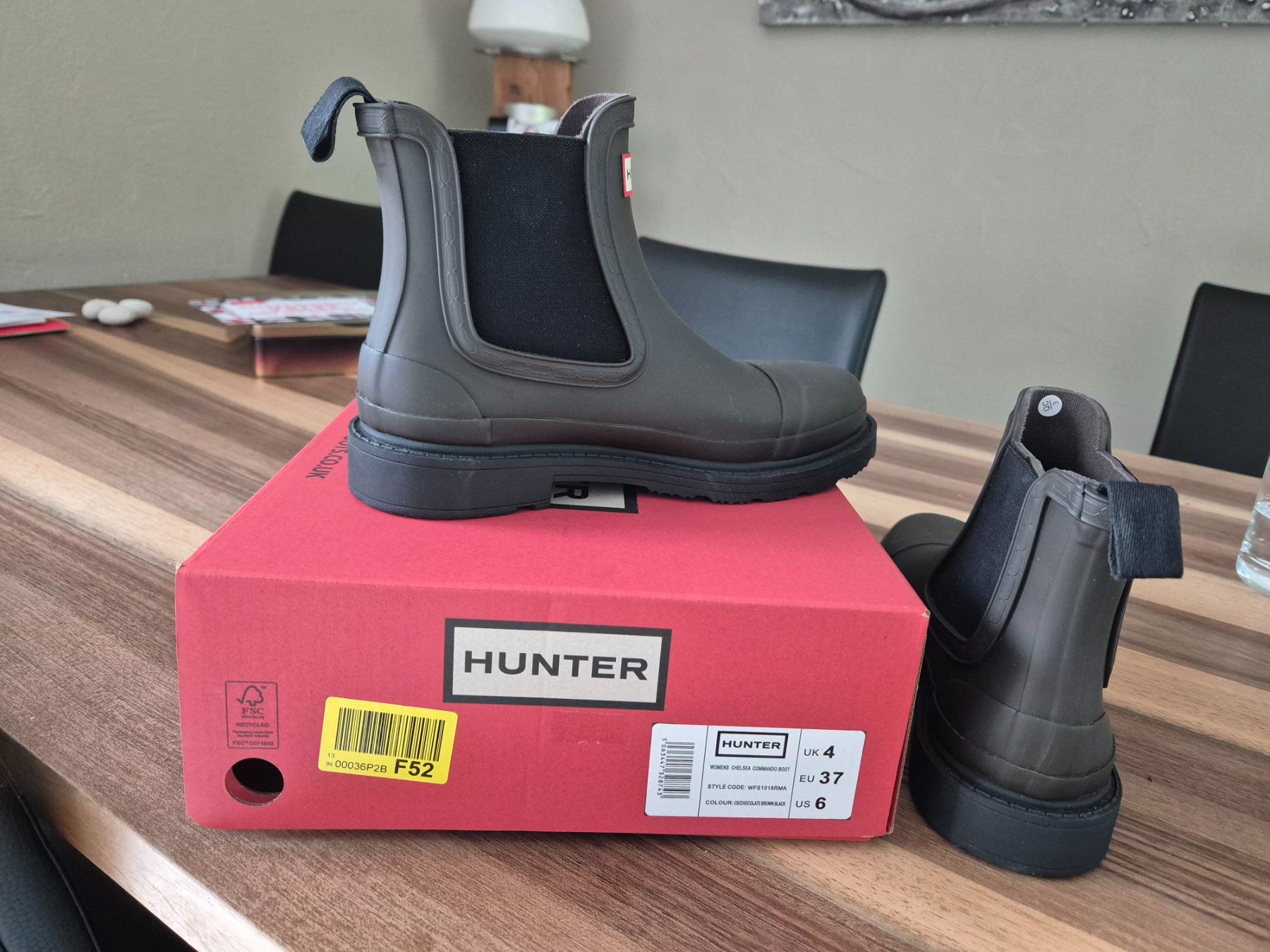 Hunter Scarpe da donna: Gummistiefel Gr.37, olive – Nuovo e nell'imballaggio originale da Altendorf venduto da Weihnacht3