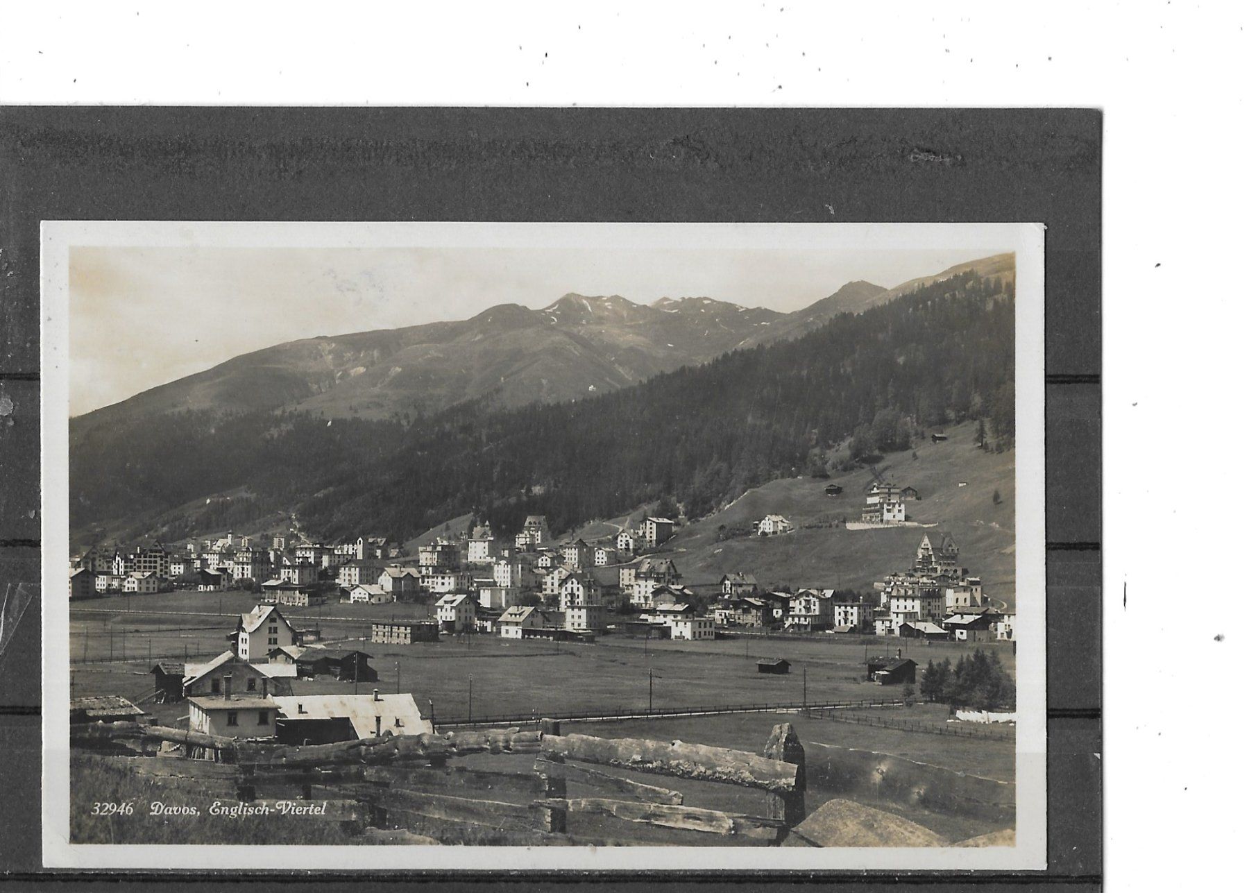 Cartoline postali: GR Davos 1927 Englisch-Viertel – Usato da Schocherswil venduto da Wilare