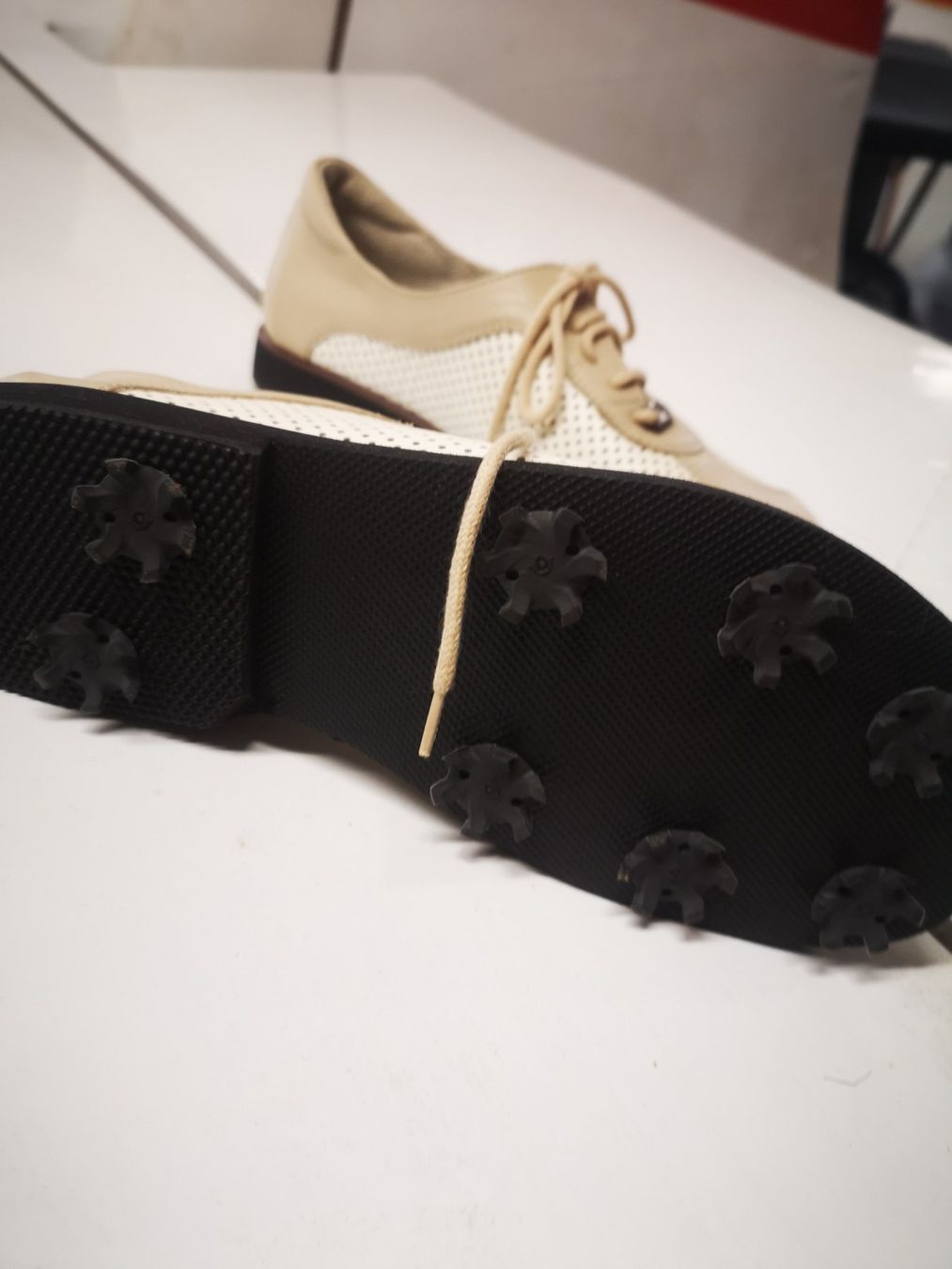 Helvesko Scarpe da donna: Golfschuhe Helvesko – Nuovo e nell'imballaggio originale da Möhlin venduto da Highwaytom 1