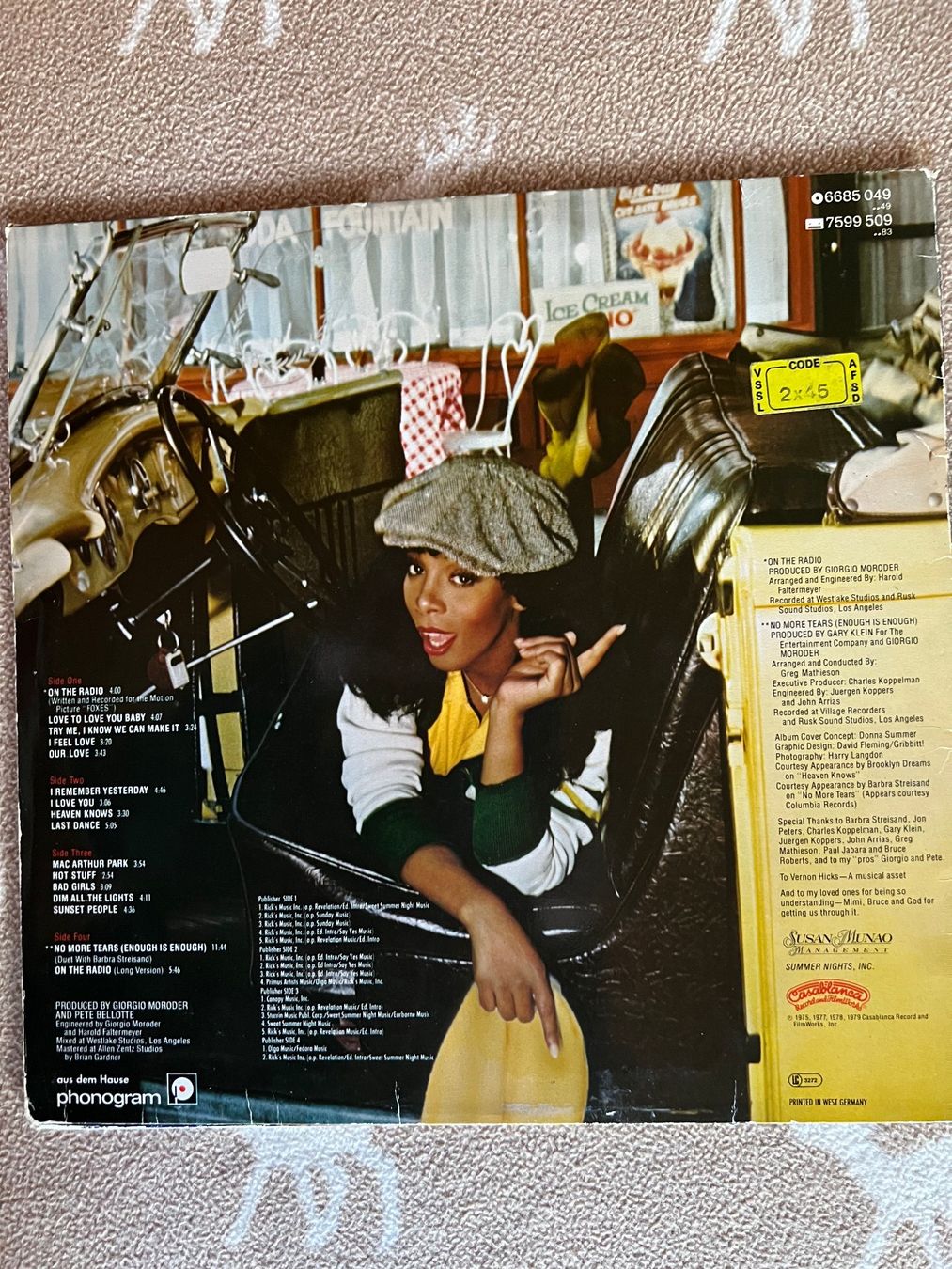 Dischi in vinile: Donna Summer – Usato da Leysin venduto da velatara 1