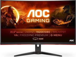 AOC C32G2ZE 31.5" Curved Gaming Monitor – 240Hz / Full HD