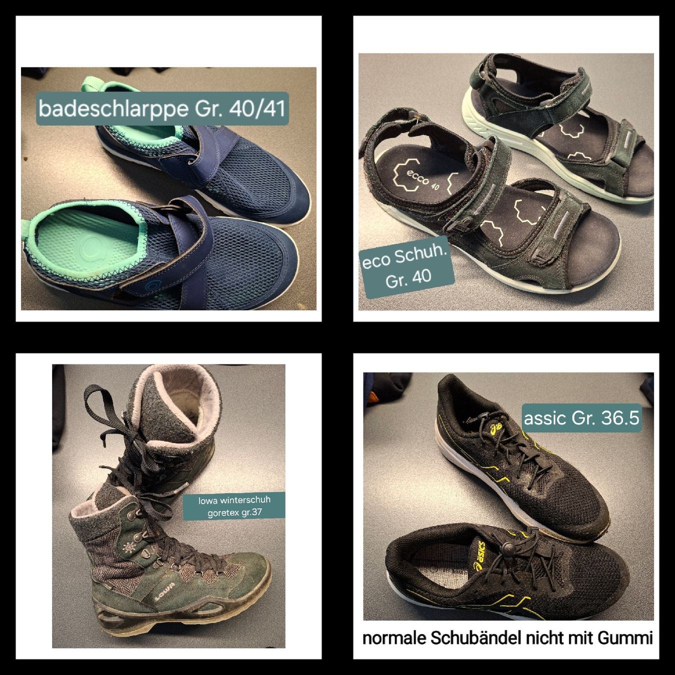 Scarpe da uomo: Lowa , Asics , diverse Schuhe  – Usato da Huttwil venduto da Caro555